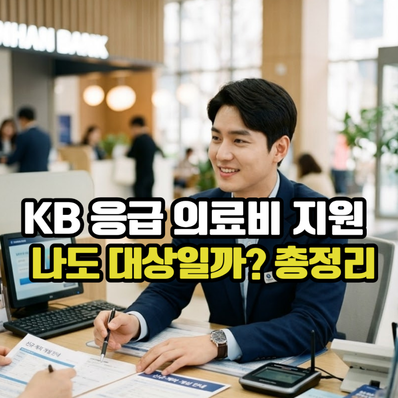 KB국민은행 응급의료 지원 긴급 치료비 대상 조건 한눈에 보기