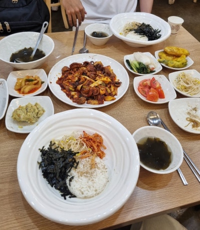 [건대 맛집] 쭈꾸미 정식 푸짐했던 명태어장갑오징어 자양점