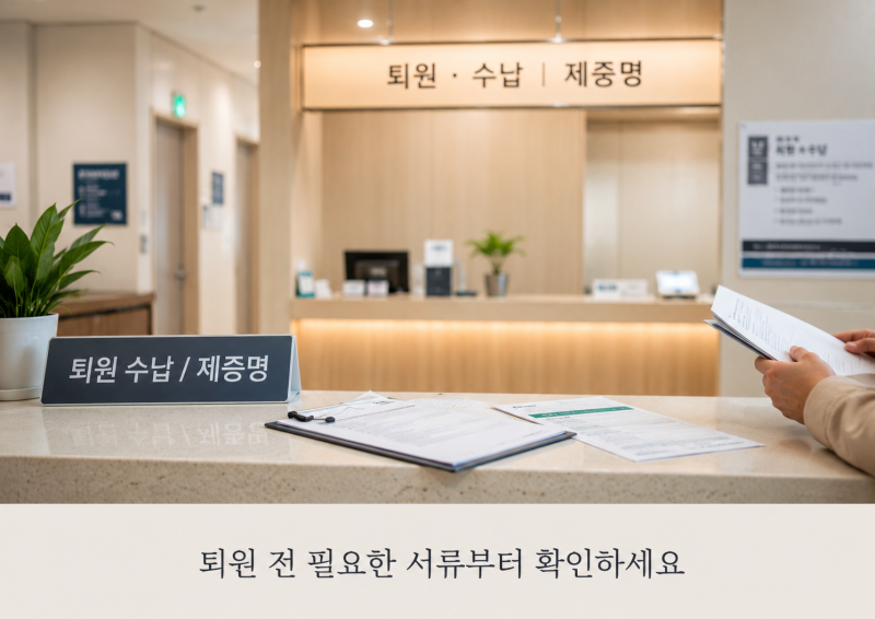 입원 실손보험 청구 서류, 퇴원 전 꼭 챙길 3가지