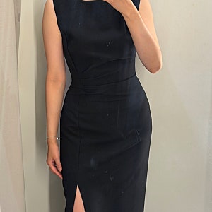 자라 여름 원피스 하객룩 드레이프 미디 드레스 추천 7038/536/800 M 79,900원