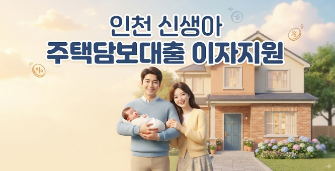 2026 인천 1.0 이자지원 신청방법·조건 총정리…신생아 주담대 최대 300만원