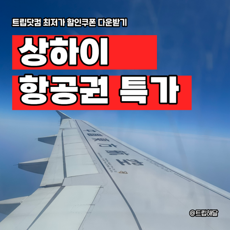 상하이 항공권 특가 총정리 | 이번 주에 확인해야 하는 이유