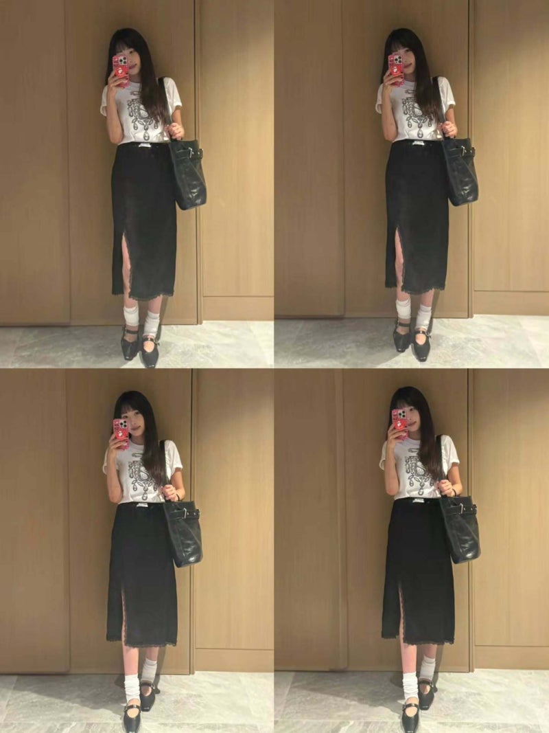 강예원 사복 인스타그램 속 꾸안꾸 착장 정보! 마르디 메크르디 반팔 티셔츠 @MARDI MERCREDI