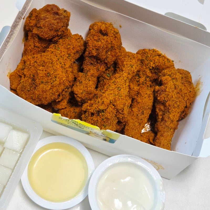 BHC 커링클 후기 허니버터요거트 소스 뿌링클 비교 칼로리