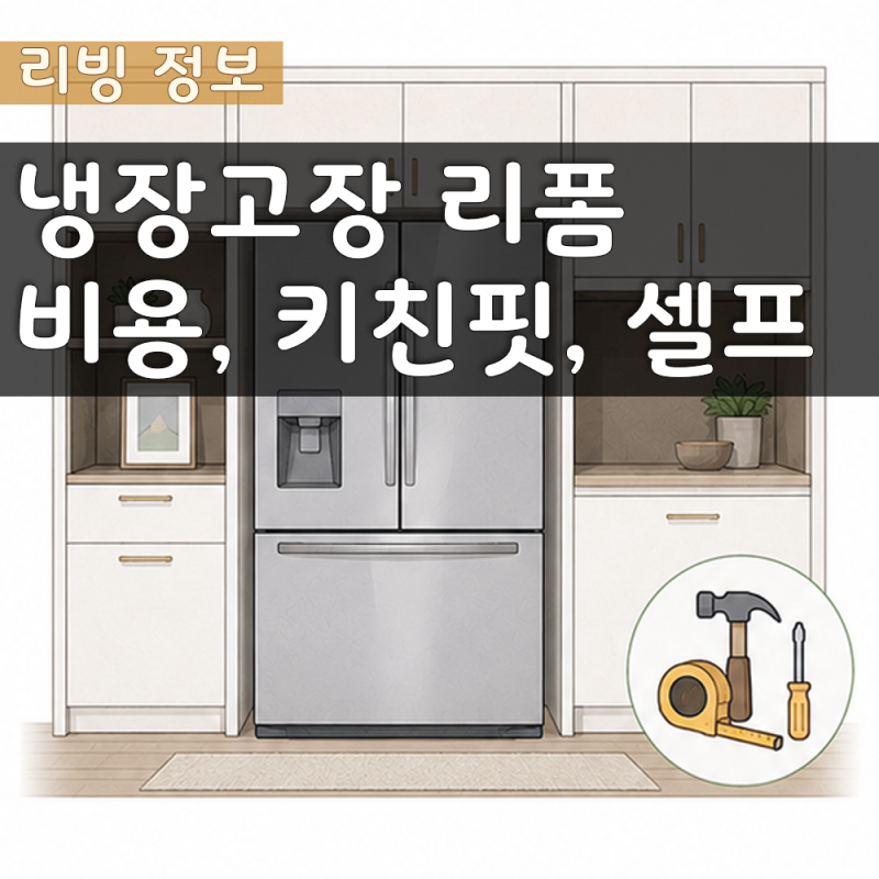 냉장고장 리폼 비용부터 키친핏, 셀프 방법까지