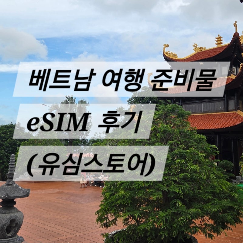 베트남 푸꾸옥 여행 준비물 - 이심 사용 후기 (유심스토어)