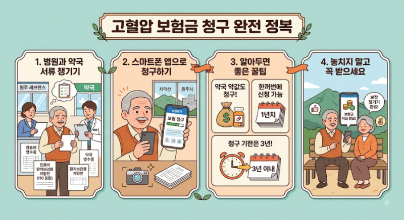 고혈압 약값도 실비 청구 가능할까? 제출 서류 및 신청 방법