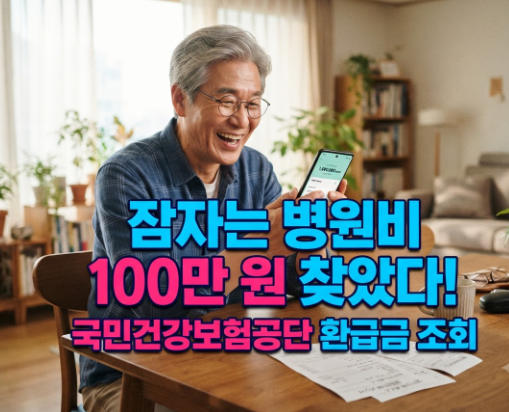 국민건강보험공단 환급금 조회 신청 방법 미수령 병원비 찾기 본인부담금 환급 총정리