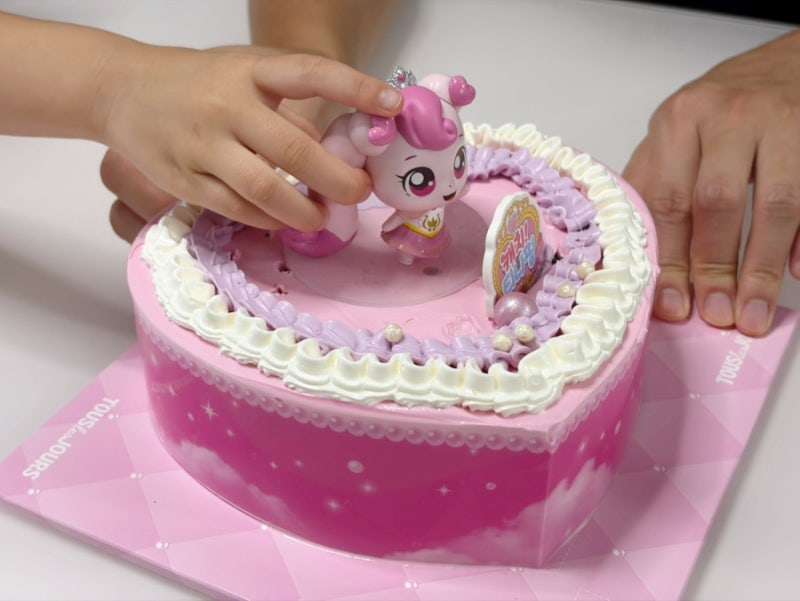 5세 여아 생일케이크 뚜레쥬르 하츄핑케이크 영상편지