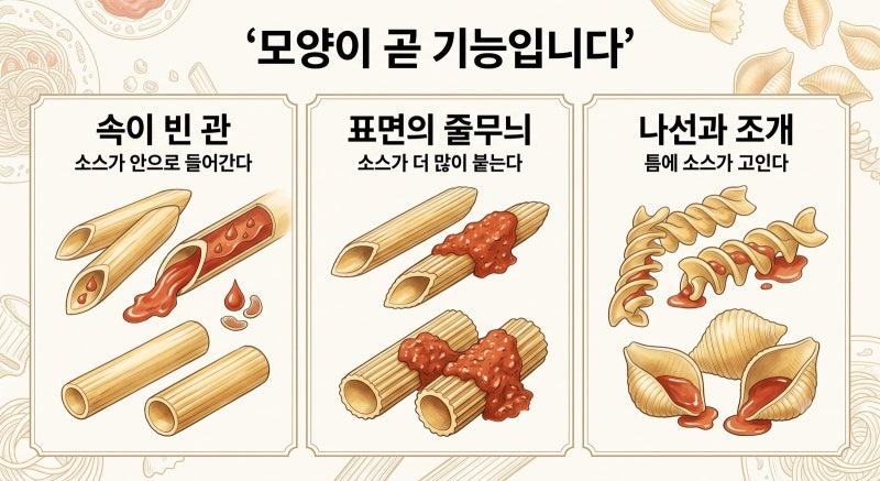 숏파스타 종류 총정리 (펜네 리가토니 차이 | 푸실리 | 오레키에테)