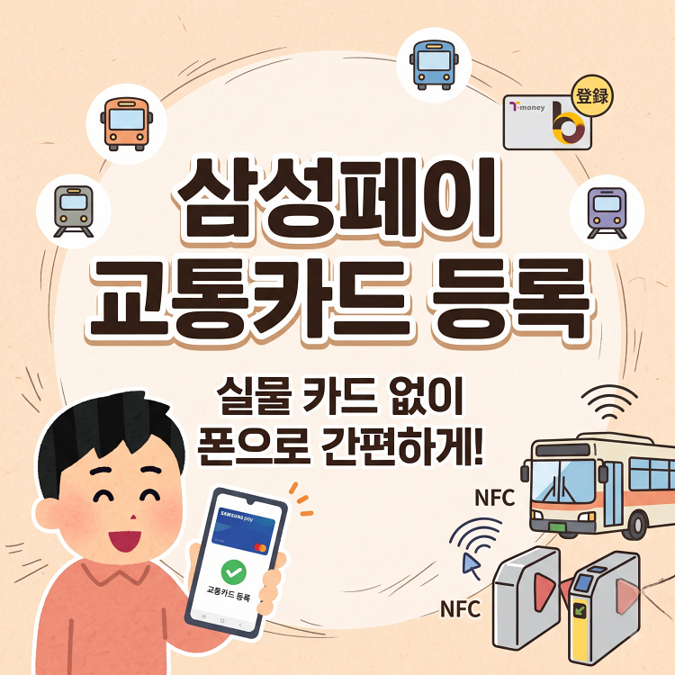 갤럭시 삼성페이 교통카드 등록 | 티머니 이즐 선불 후불 설정
