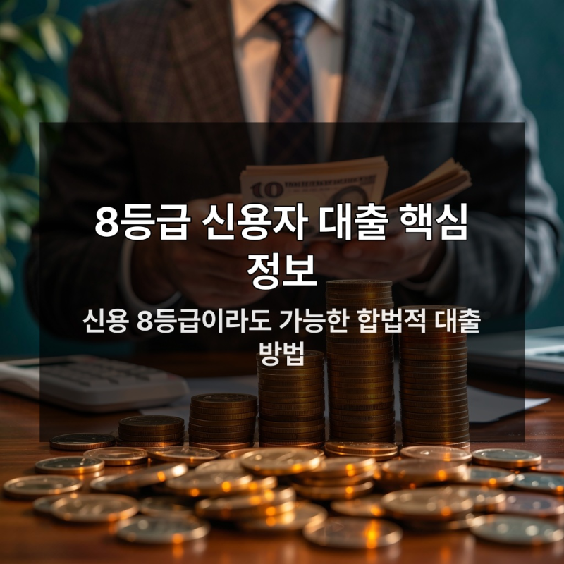 8등급 저신용자 대출 놓치면 당장 손해 보는 이유