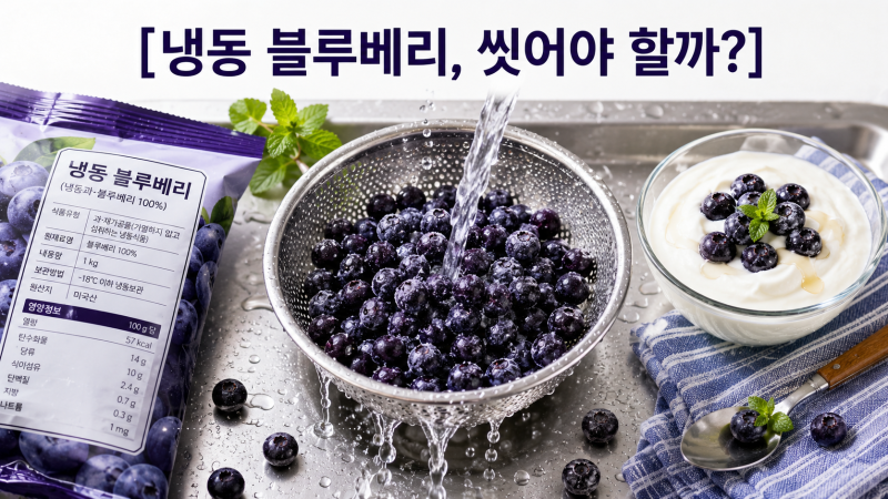 냉동 블루베리 세척, 안 씻으면 위험한 이유와 '이 문구' 정리