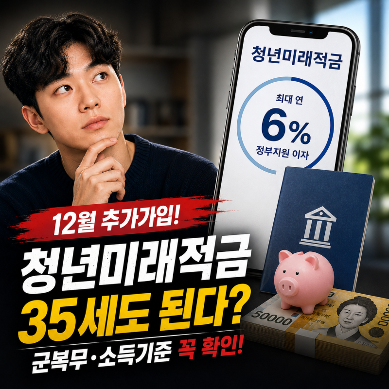 청년미래적금 조건과 나이계산법, 만 35세도 가능할까? 12월 추가가입 전 군복무·소득기준 확....