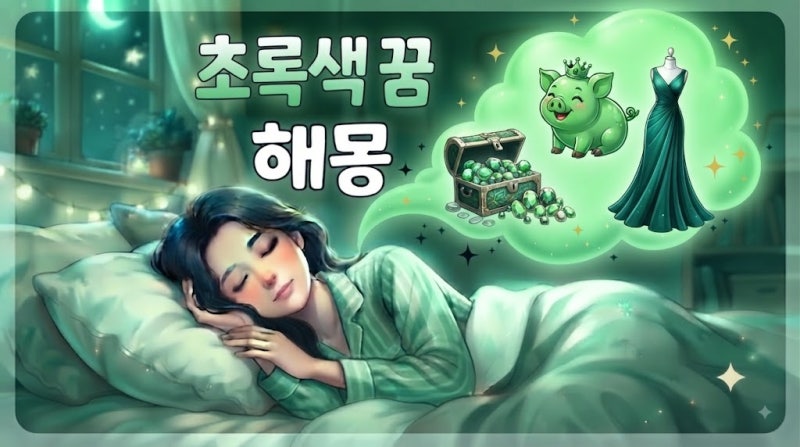 초록색 꿈 해몽 총정리( 초록 숲 꿈 , 초록 나무 꿈, 초록색 옷 꿈, 초록색 물건 꿈, 초록색 뱀 ....