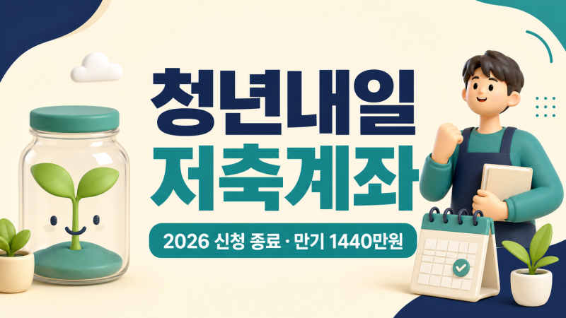 청년내일저축계좌 신청기간 끝났다면｜2026 자격과 만기 1440만원 조건