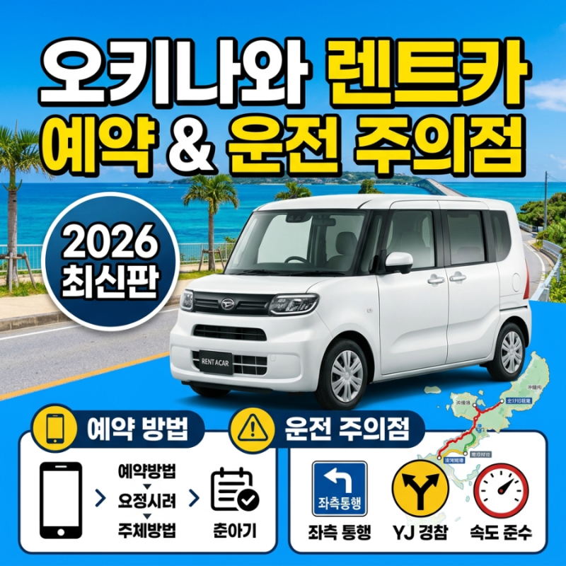 오키나와 렌트카 예약 방법 및 운전 시 주의점｜2026 최신판