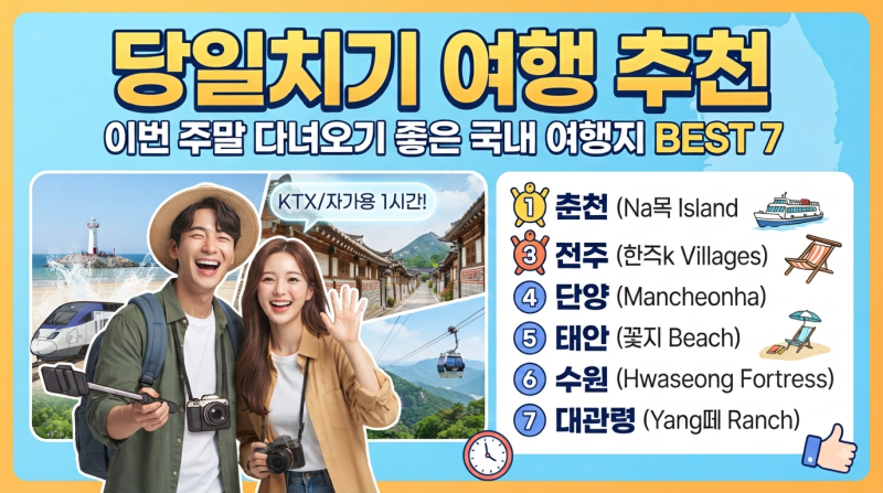 Recommended Day Trips: Top 7 Domestic Destinations for This Weekend