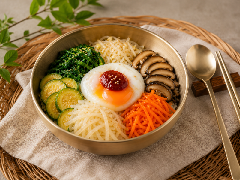 편스토랑 이정현 10분 나물비빔밥 레시피, 찜기 하나로 5분 된장국까지 한 번에