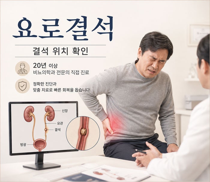 요도결석 요관결석 차이, 어디에 걸렸느냐에 따라 증상과 치료가 달라집니다