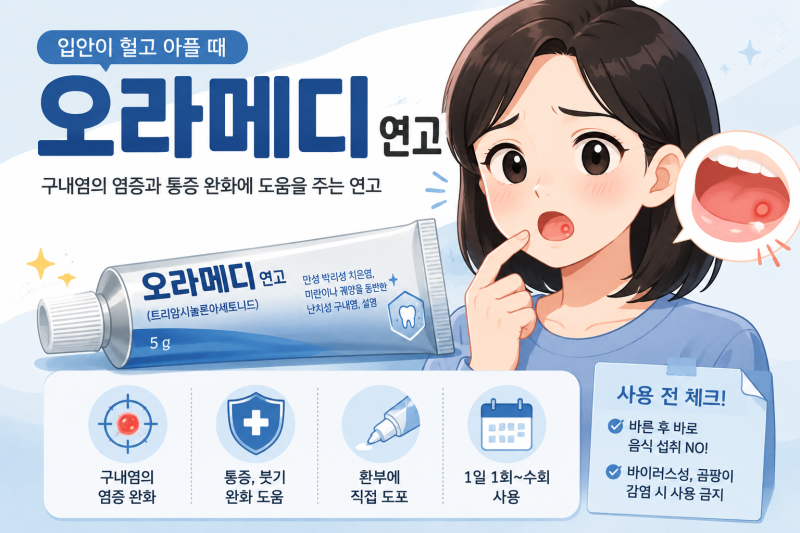 오라메디 연고 무슨 약? 구내염에 바르는 이유와 사용법, 알보칠과 차이