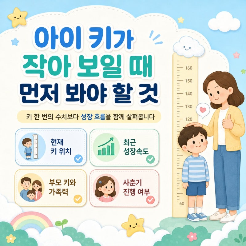 동수원성장클리닉, 아이 성장을 위한 검사 안내