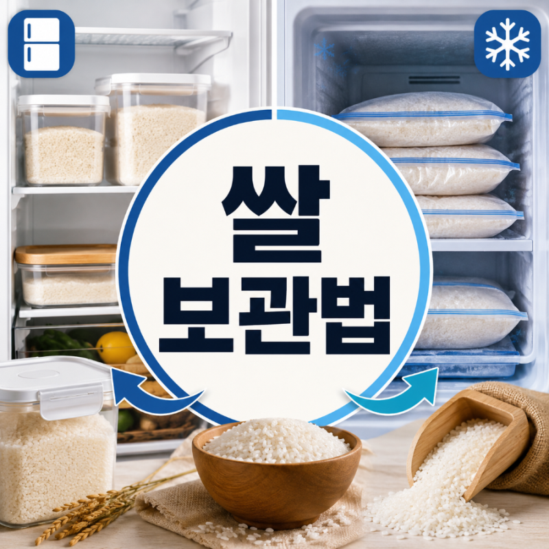 쌀 보관법, 냉장고 냉동고 어디에 넣어야 오래갈까?