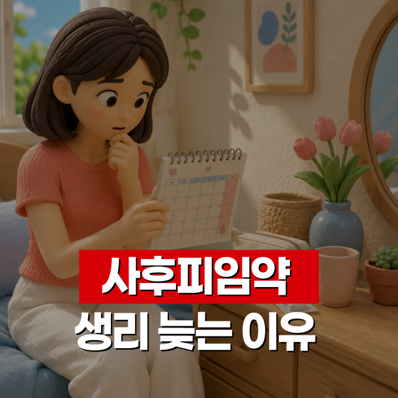 사후피임약 먹고 생리 늦어지는 이유