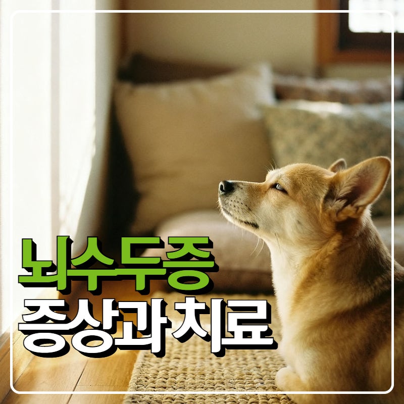 강아지가 갑자기 발작할때, 뇌수두증 증상과 치료