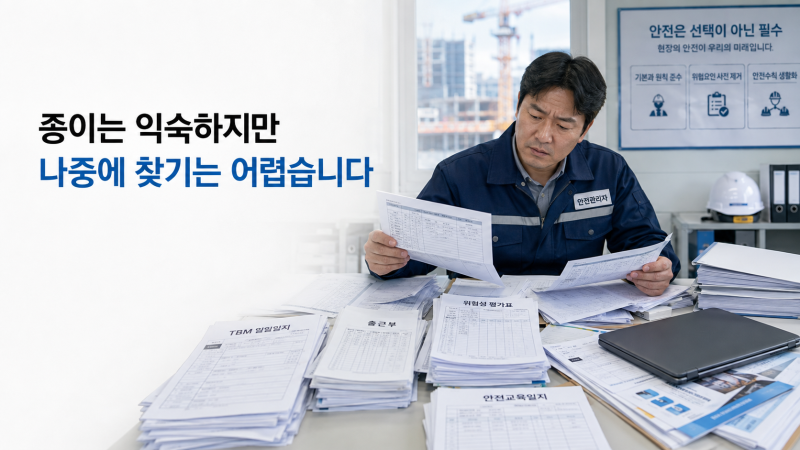 바이세이프 | 종이가 더 편하다는 현장의 현실