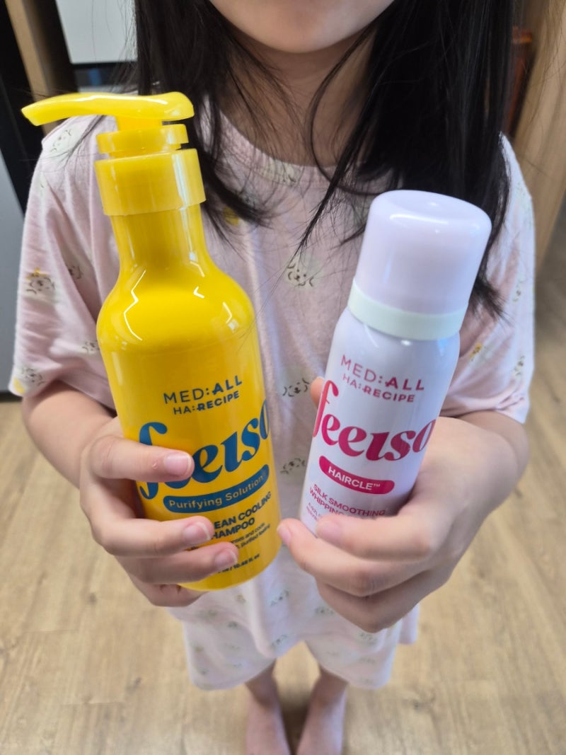 메디올 헤어레시피 다이소샴푸 쿨링샴푸 & 휘핑에센스 여름 헤어케어
