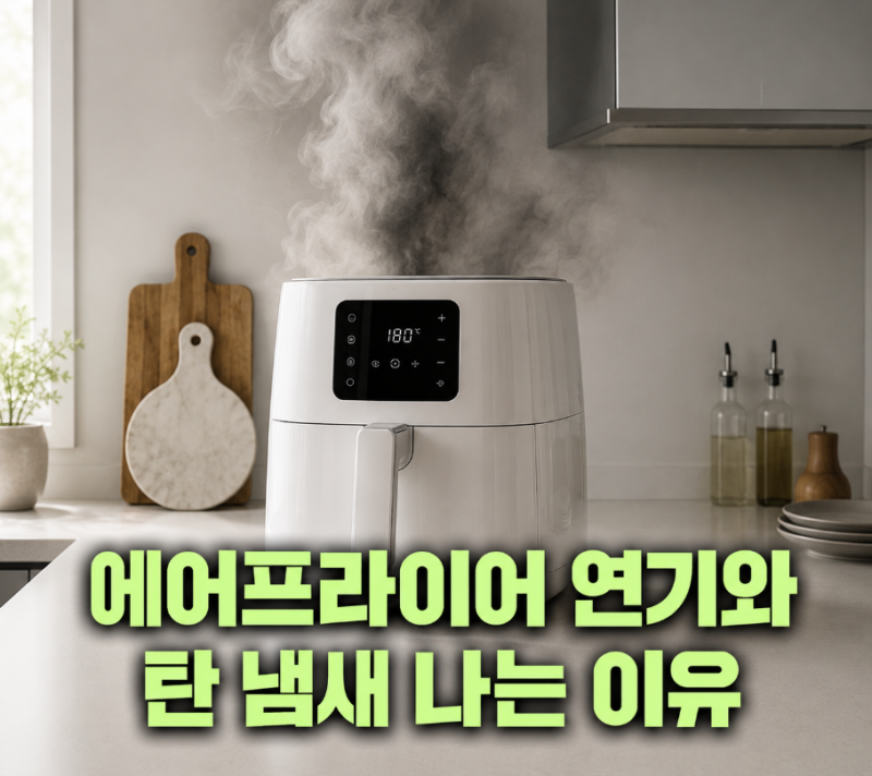 에어프라이어 연기와 탄 냄새, 청소 상태도 확인하세요