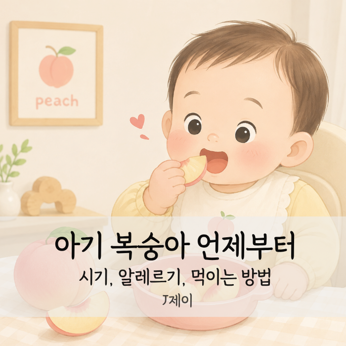 아기 복숭아 언제부터 시기와 알레르기, 먹이는 방법까지