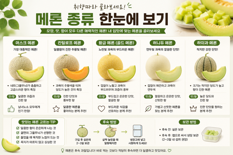 메론 맛있는 거 고르는 법! 마트오빠가 알려드립니다