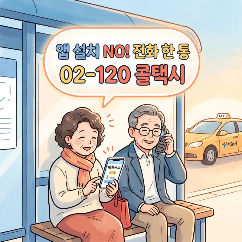 서울 동행 온다 콜택시 02-120 전화 한 통으로 예약하는 법