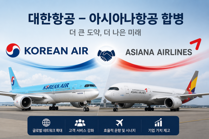 아시아나 대한항공 합병 승인, 12월 17일 통합 출범 정리