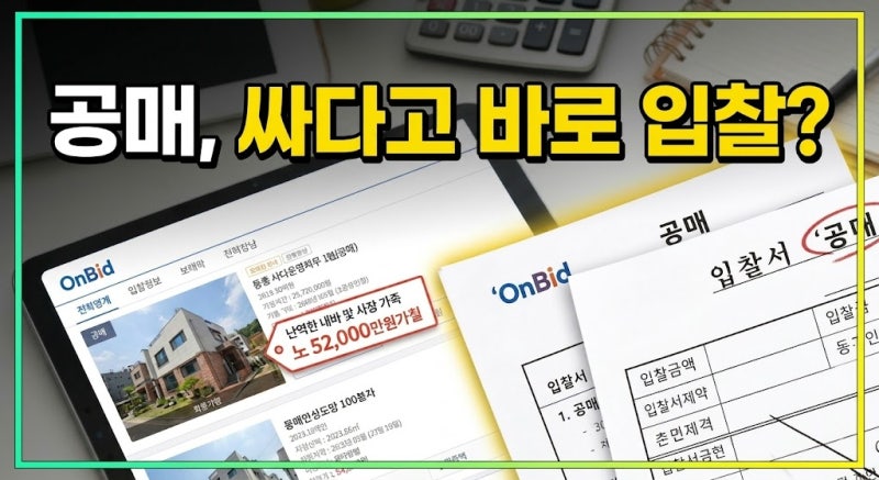 온비드 공매 뜻과 입찰방법 총정리