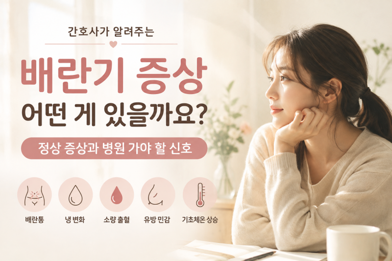 배란기 증상 어떤 게 있을까요? 간호사가 알려주는 정상 증상과 병원 가야 할 신호