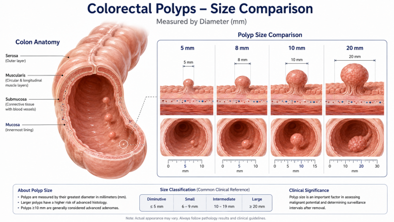 대장용종 5mm·8mm·1cm, 크기에 따라 위험할까?｜대장내시경 조직검사와 보험금