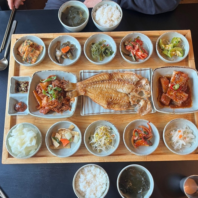 제주 협재해수욕장 근처 한정식 생선구이 맛집 협재리식당