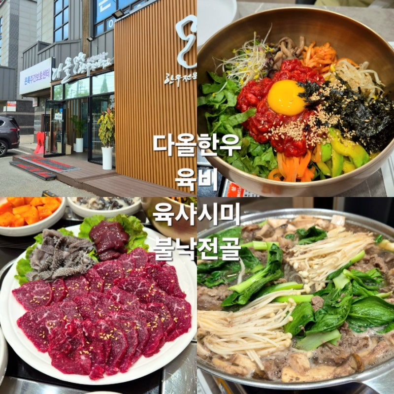 맛집#(571)(익산) 다올한우전문점 [육사시미, 불낙전골, 육회비빔밥]
