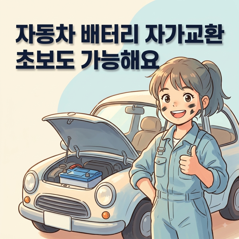 자동차 배터리 자가교환, 초보도 가능할까