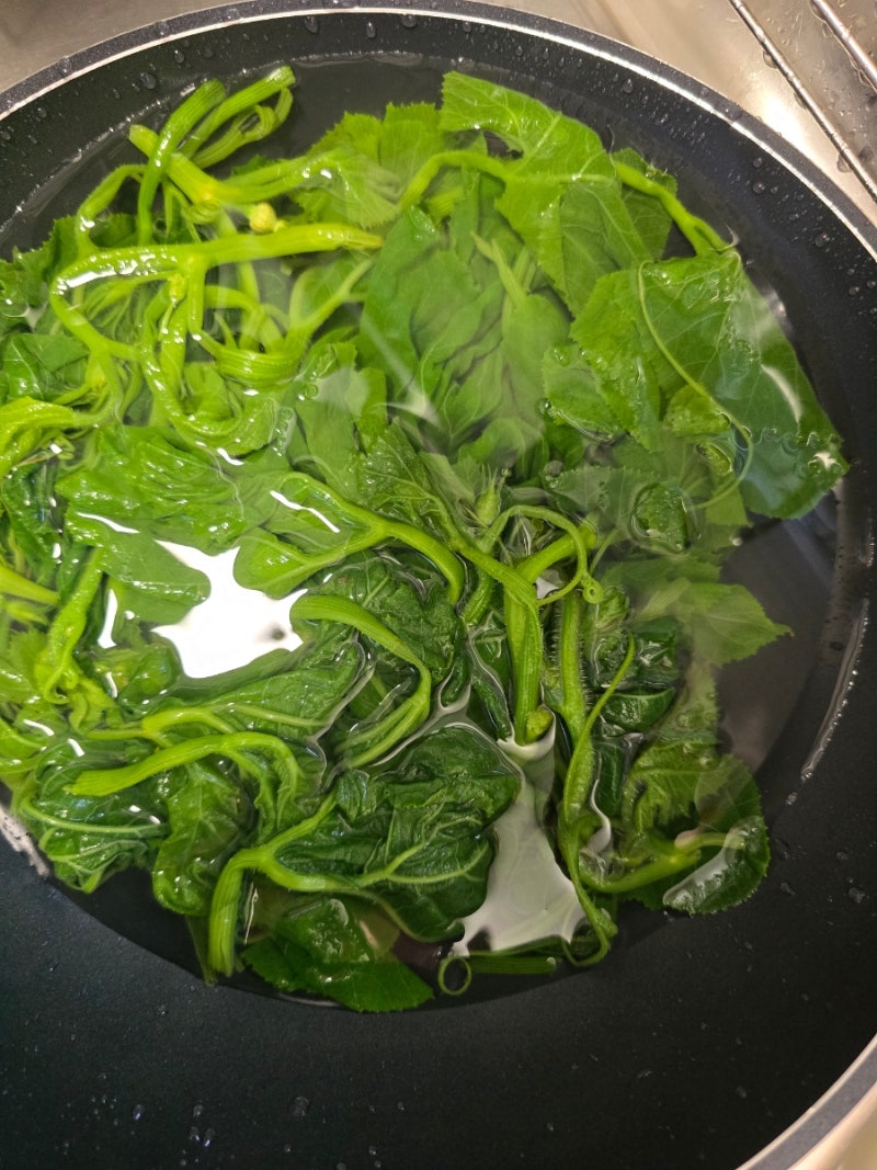 호박잎무침 간단히 만드는방법!!