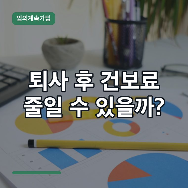 퇴사 후 건강보험 지역가입자 전환? 임의계속가입으로 보험료 줄일 수 있을까