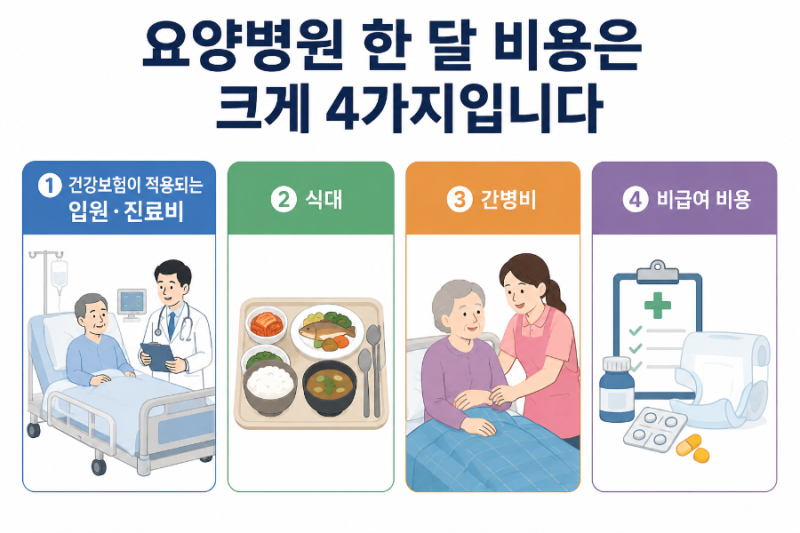 요양병원 입원비, 한 달에 실제로 얼마 나올까?