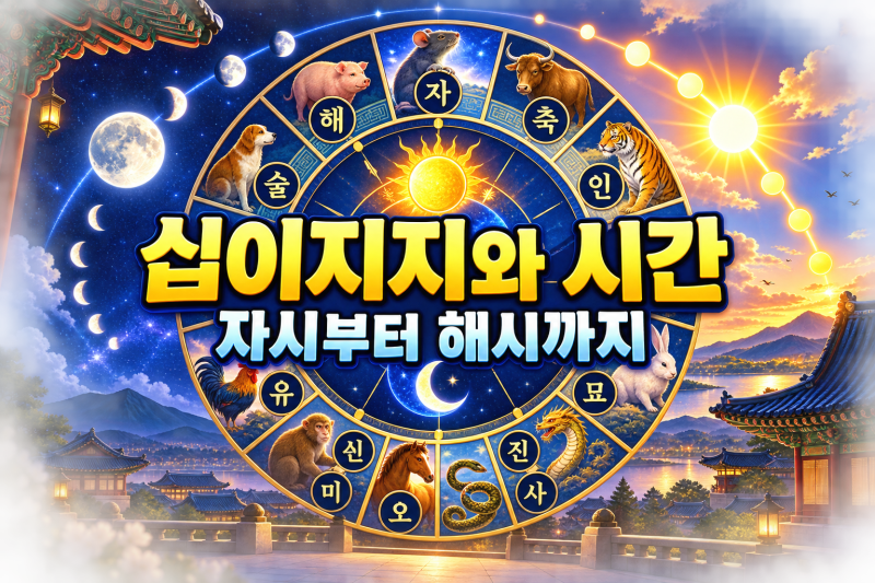 ️ 십이지지와 시간의 관계｜자시부터 해시까지