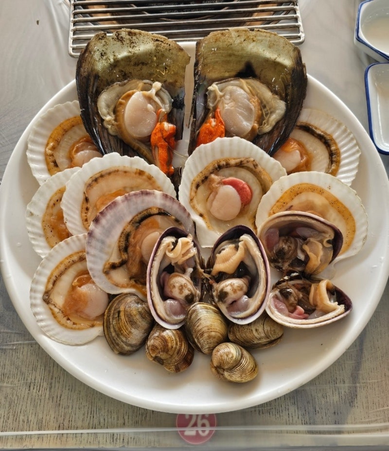 해운대 맛집 미포 부산횟집 해운대본점 오션뷰에 구워주는 조개구이 맛집
