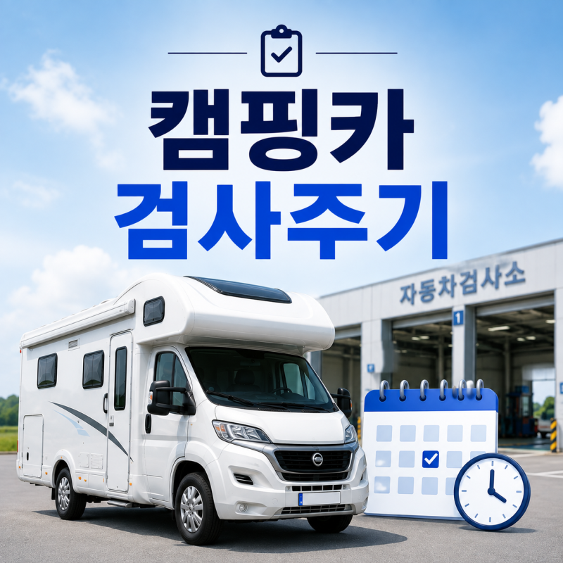 중고캠핑카검사주기 1년일까 2년일까, 과태료 60만원 실화