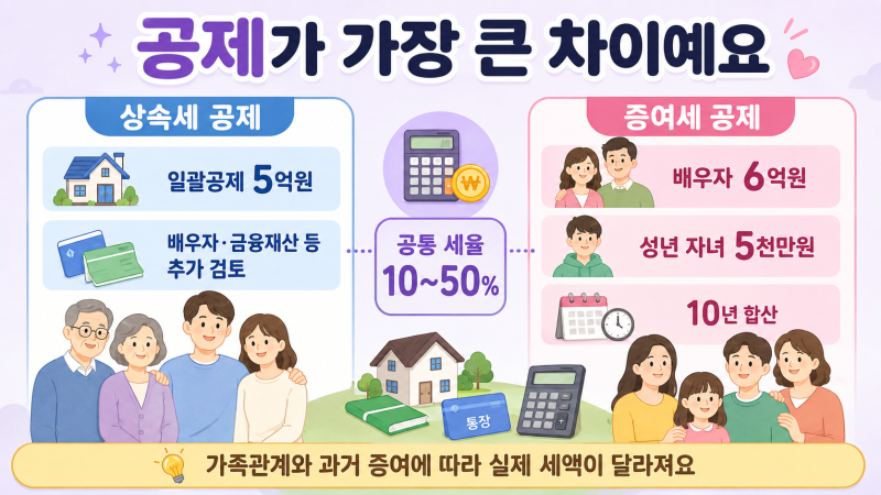 부모님 재산, 미리 받으면 세금이 줄까? 상속세와 증여세 차이 총정리