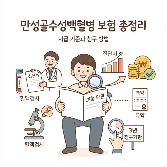 만성골수성백혈병 보험 총정리｜진단비 지급 기준과 보험금 청구 방법